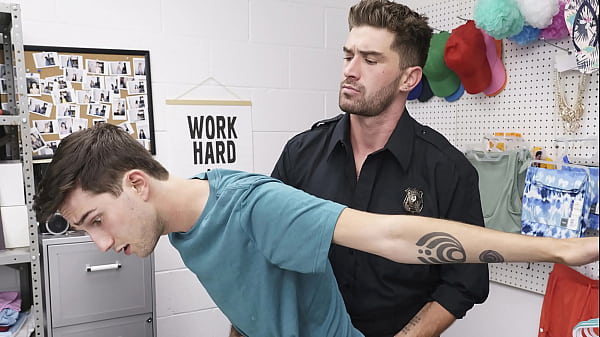 Gay Guard Following the Standard Procedure to Search the Shoplifting Suspects – Menperps