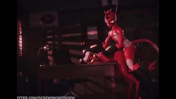 Moxxie getting his hole stretched by blitzo